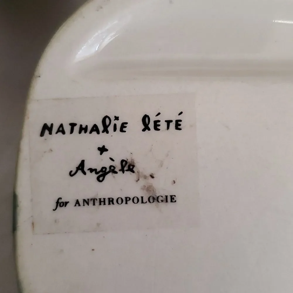 Anthropologie Nathalie Lete Cottage Salt & Pepper Shaker Set Holiday Village